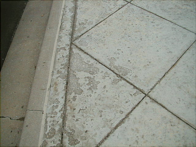 concrete surface peeling